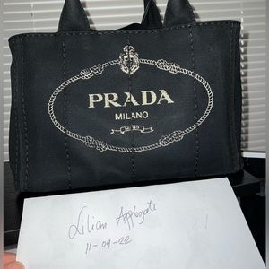 Prada Canapa tote mini